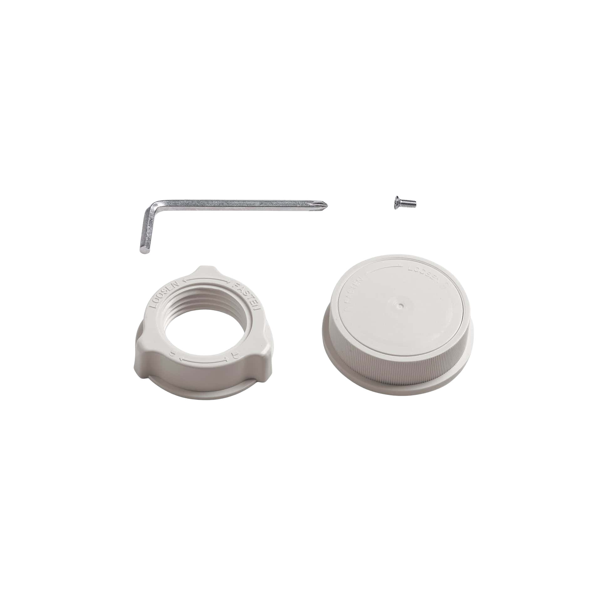 Anello alloggiamento ventola + vite pala Whisper Flex Greige