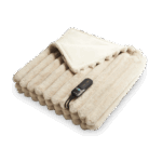 Yentl Heated Overblanket Striped Beige - thumbnail image