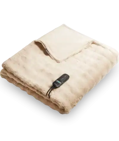 yentl heated overblanket bubble beige