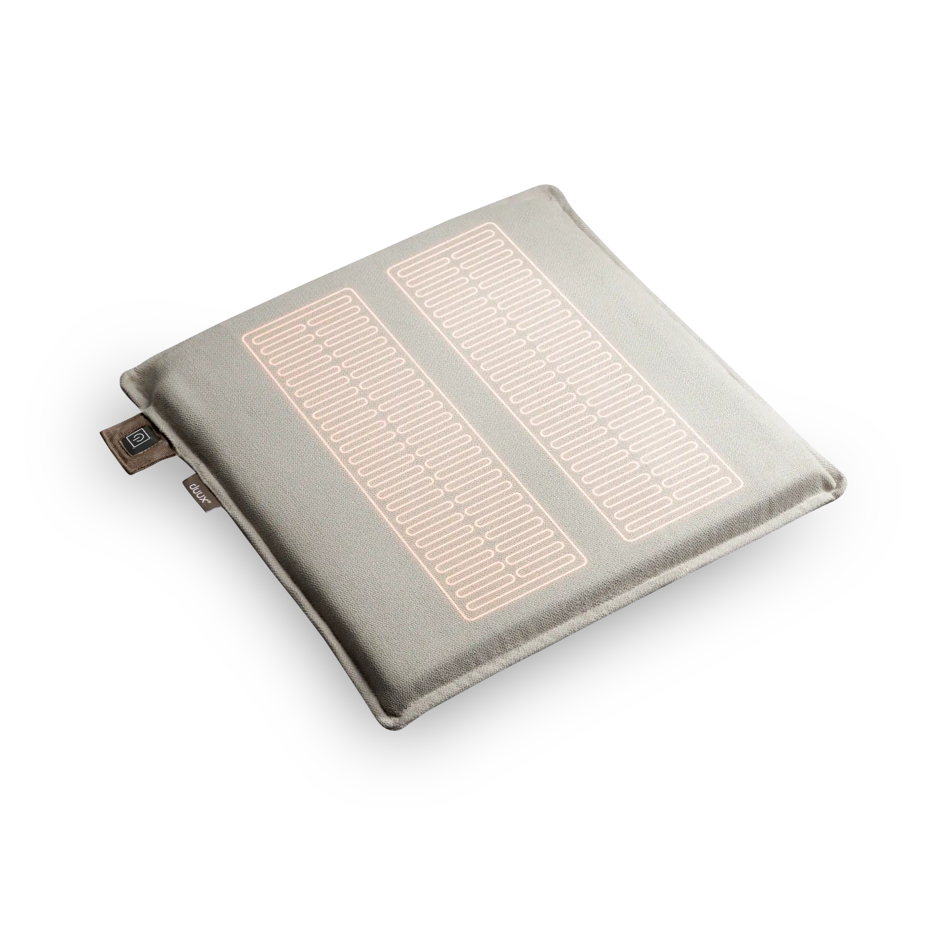 mellow beheiztes Sitzkissen 40 x 40 grau