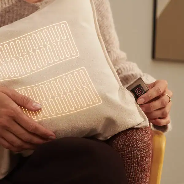 mellow heated cushion 40 x 60 beige