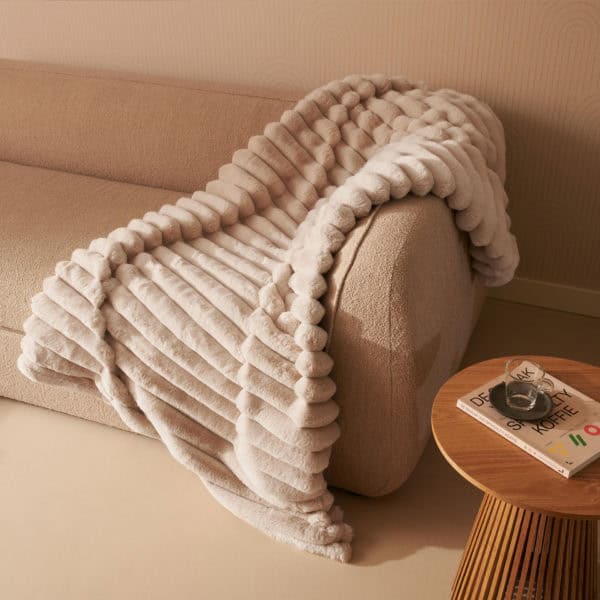 yentl heated overblanket striped gray