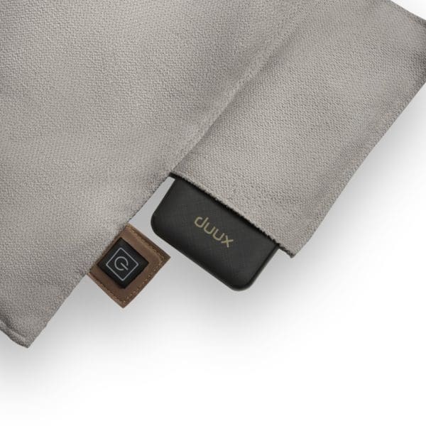 coussin de siège chauffant mellow 40 x 110 gris